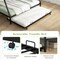 Black Twin Over Full Bunk Bed with Pull Out Trundle and Guardrails